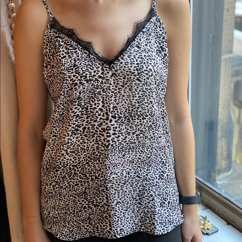 Rachel Zoe Leopard Silk Top